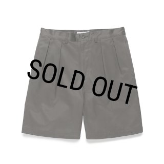 WACKO MARIA/DOUBLE PLEATED CHINO SHORT TROUSERS（GRAY