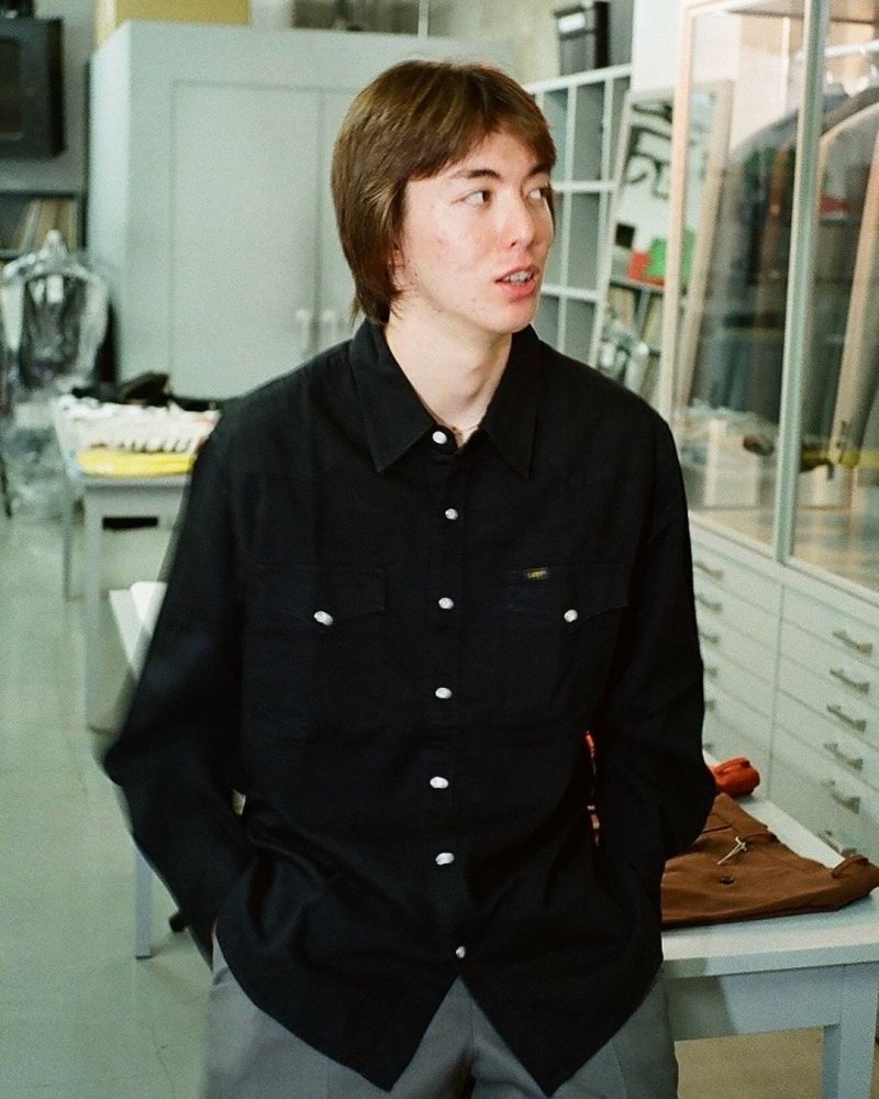 画像2: WACKO MARIA/LEE / DENIM WESTERN SHIRT（BLACK）［デニムウエスタンシャツ-24春夏］