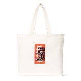 BlackEyePatch/HWC LABEL TOTE BAG LARGE（OFF WHITE）