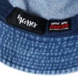 画像5: PORKCHOP/HAT-DENIM P（×MASSES）（INDIGO）［デニムバケットハット-24春夏］