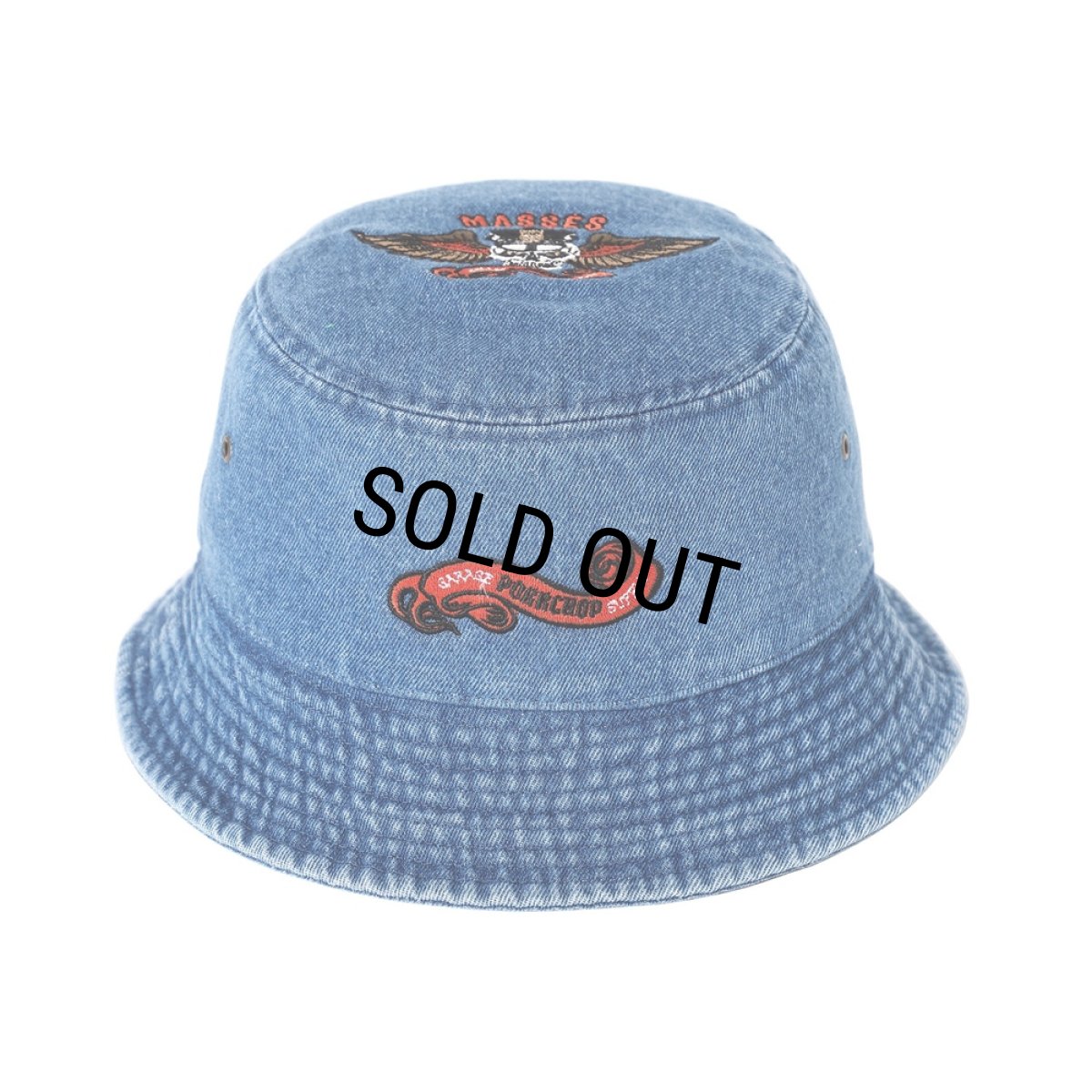 画像1: PORKCHOP/HAT-DENIM P（×MASSES）（INDIGO）［デニムバケットハット-24春夏］ (1)