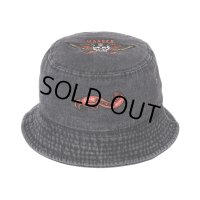 PORKCHOP/HAT-DENIM P（×MASSES）（BLACK）［デニムバケットハット-24春夏］