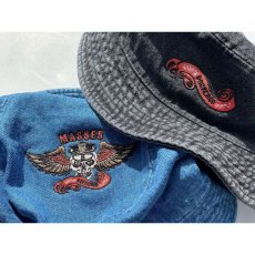 画像7: PORKCHOP/HAT-DENIM P（×MASSES）（INDIGO）［デニムバケットハット-24春夏］ (7)