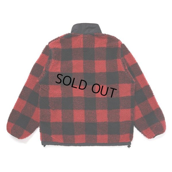画像2: CHALLENGER/BUFFALO PLAID BOA JACKET（RED）［バッファローチェックボアJKT-24秋冬］