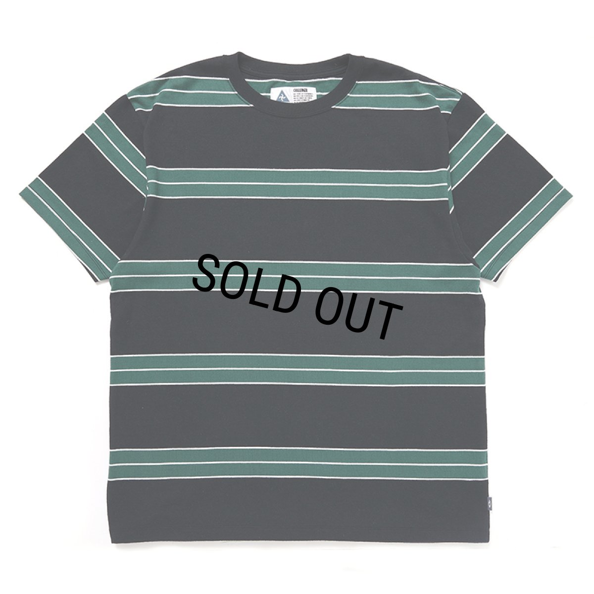 画像1: CHALLENGER/CLASSIC BORDER TEE（BLACK/GREEN）［クラシックボーダーT-24秋冬］ (1)