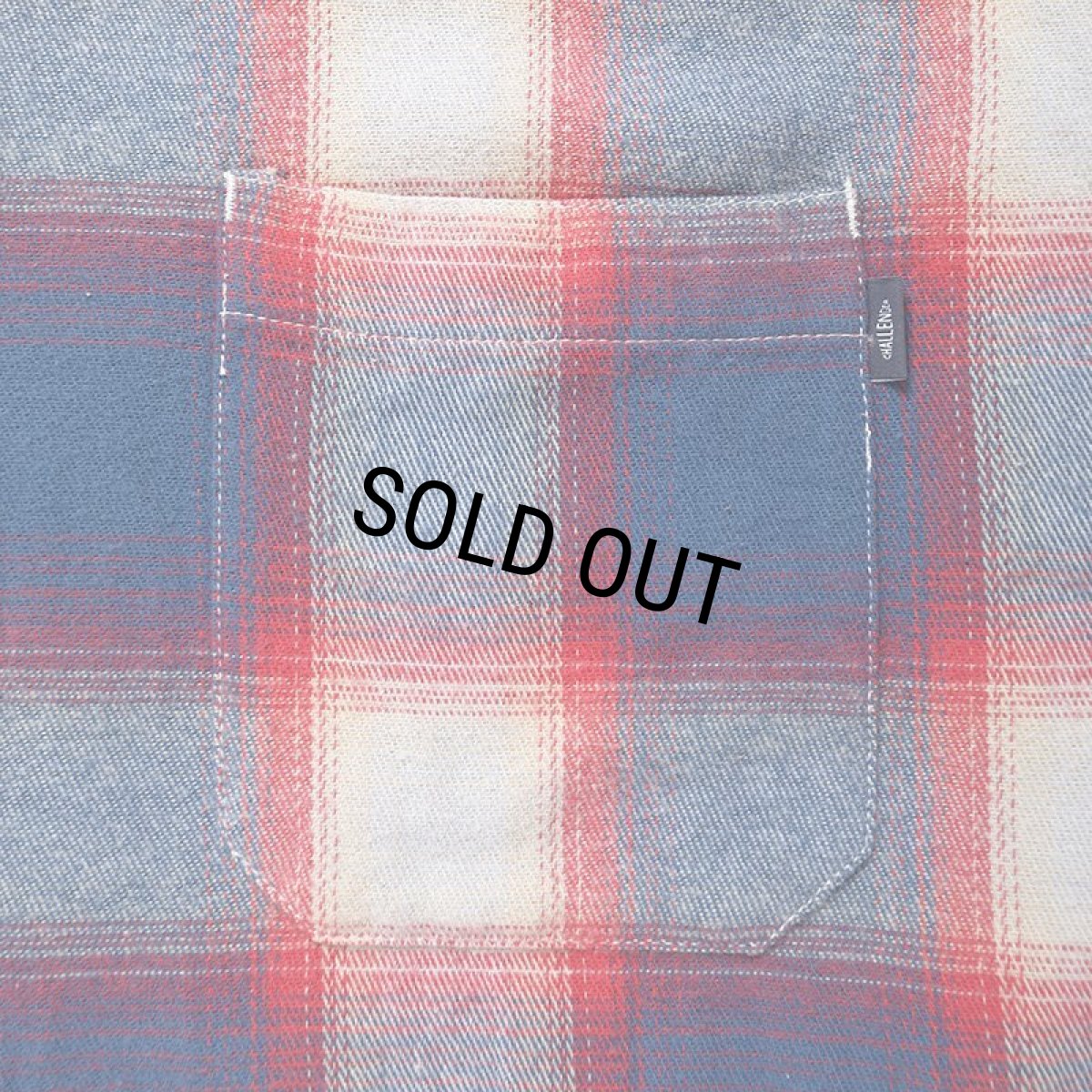 画像5: CHALLENGER/SHADOW PLAID SHIRT（BLUE/RED）［シャドウチェックシャツ-24秋冬］ (5)