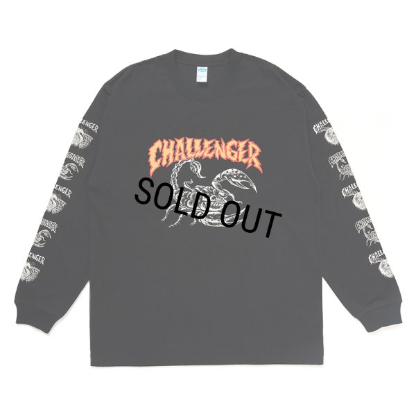 画像1: CHALLENGER/L/S SCORPION TEE（BLACK）［プリント長袖T-24秋冬］