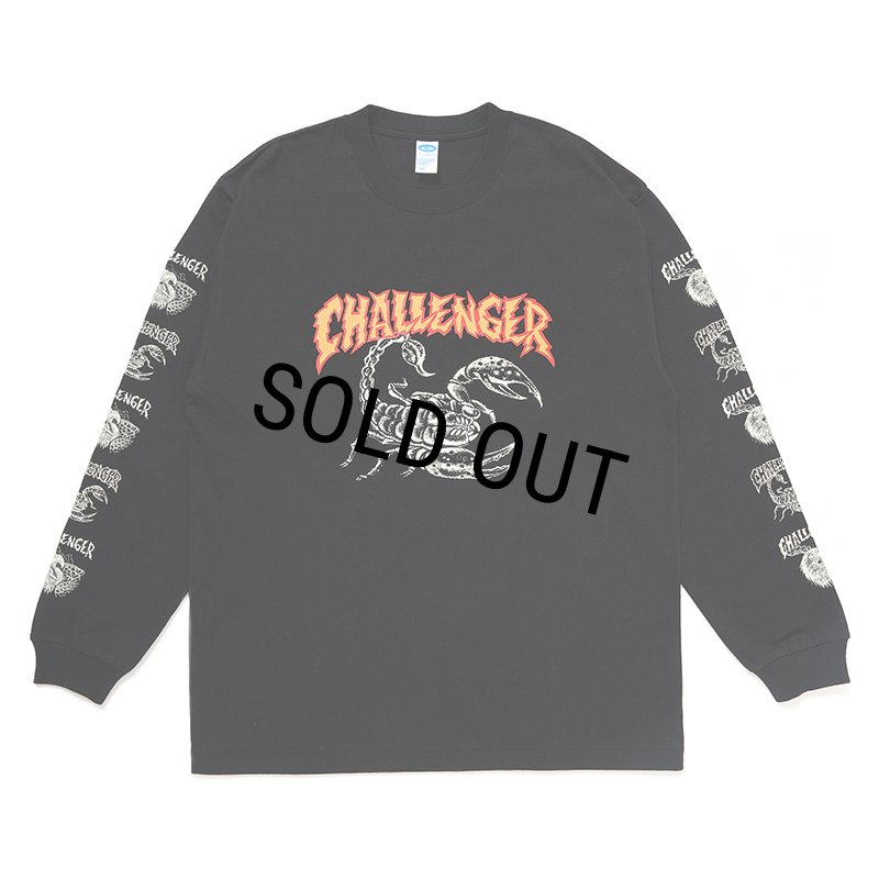 CHALLENGER/L/S SCORPION TEE（BLACK）［プリント長袖T-24秋冬］ - JONAS