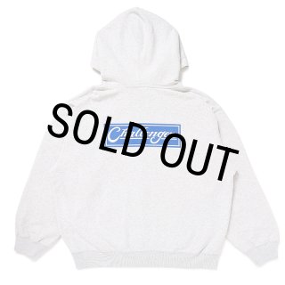 CHALLENGER/BAR LOGO ZIP HOODIE（GRAY）［ジップフーディー-24秋冬