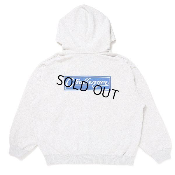 画像1: CHALLENGER/BAR LOGO ZIP HOODIE（GRAY）［ジップフーディー-24秋冬］