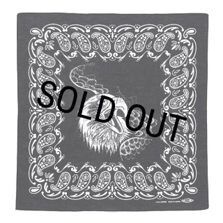 CHALLENGER/EAGLE HEAD BANDANA（BLACK）［イーグルヘッドバンダナ-24