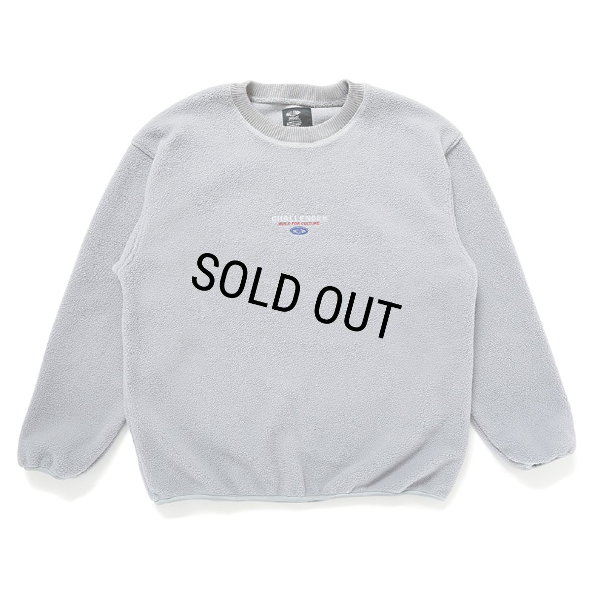 画像1: CHALLENGER/SAILOR C/N FLEECE（GRAY）［セーラークルーネックフリース-24秋冬］ (1)