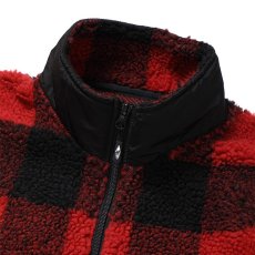 画像3: CHALLENGER/BUFFALO PLAID BOA JACKET（RED）［バッファローチェックボアJKT-24秋冬］ (3)