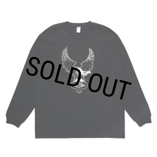 CHALLENGER/L/S OVAL EAGLE TEE（BLACK）［プリント長袖T-24秋冬］ - JONAS