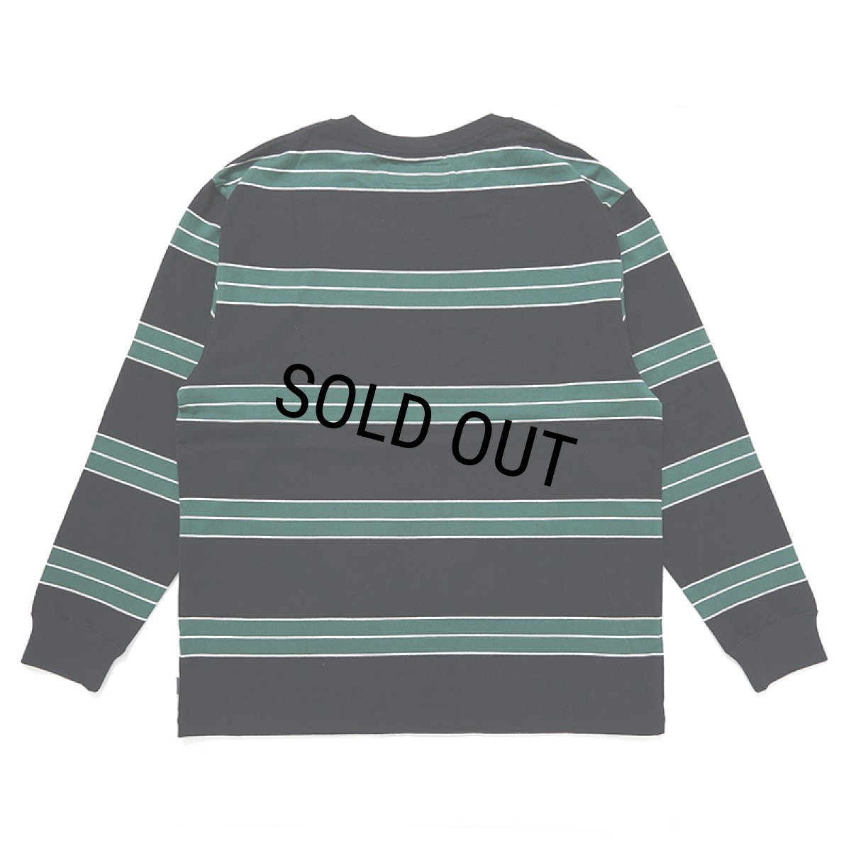 画像2: CHALLENGER/L/S CLASSIC BORDER TEE（BLACK/GREEN）［クラシックボーダー長袖T-24秋冬］ (2)