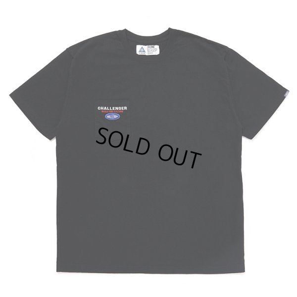 画像1: CHALLENGER/SAILOR LOGO POCKET TEE（BLACK）［刺繍ポケT-24秋冬］