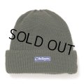 CHALLENGER/BAR LOGO KNIT CAP（OLIVE）［バーロゴニットキャップ-24秋冬］