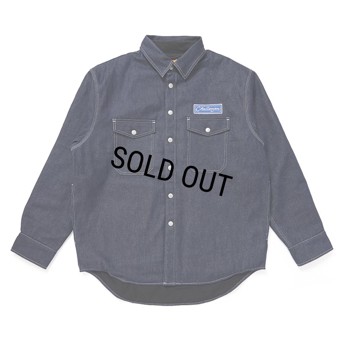 画像1: CHALLENGER/DENIM LINING SHIRT（INDIGO）［デニムライニングシャツ-24秋冬］ (1)