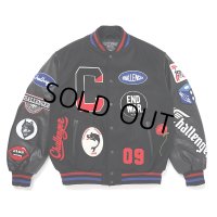CHALLENGER/15th VARSITY JACKET（BLACK）［15周年ヴァーシティJKT-24秋冬］
