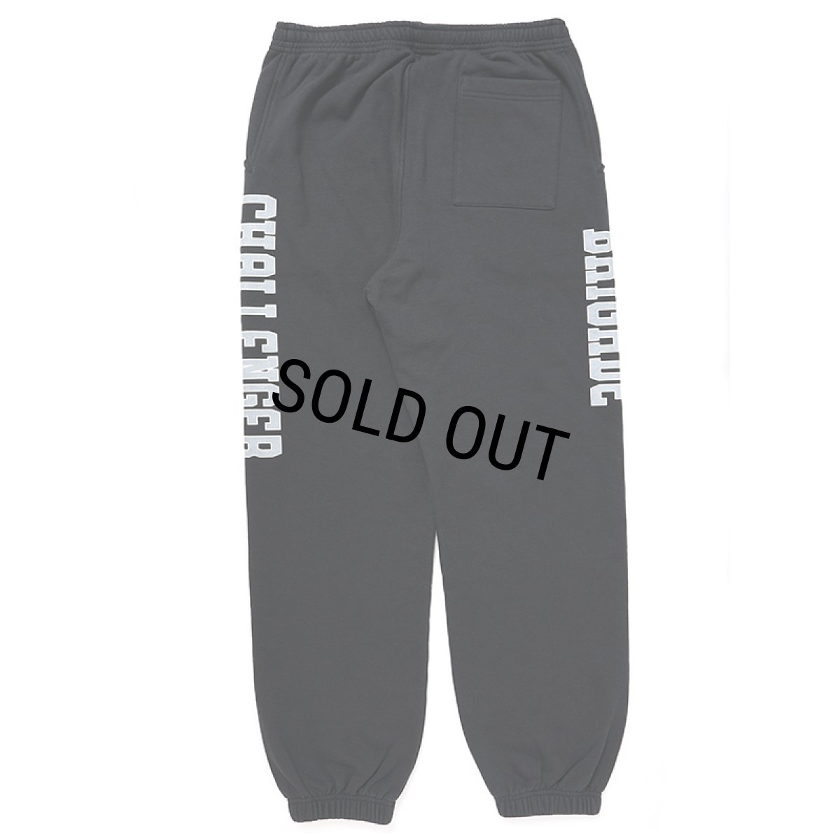 画像2: CHALLENGER/COLLEGE SWEAT PANTS（BLACK）［カレッジスウェットパンツ-24秋冬］ (2)