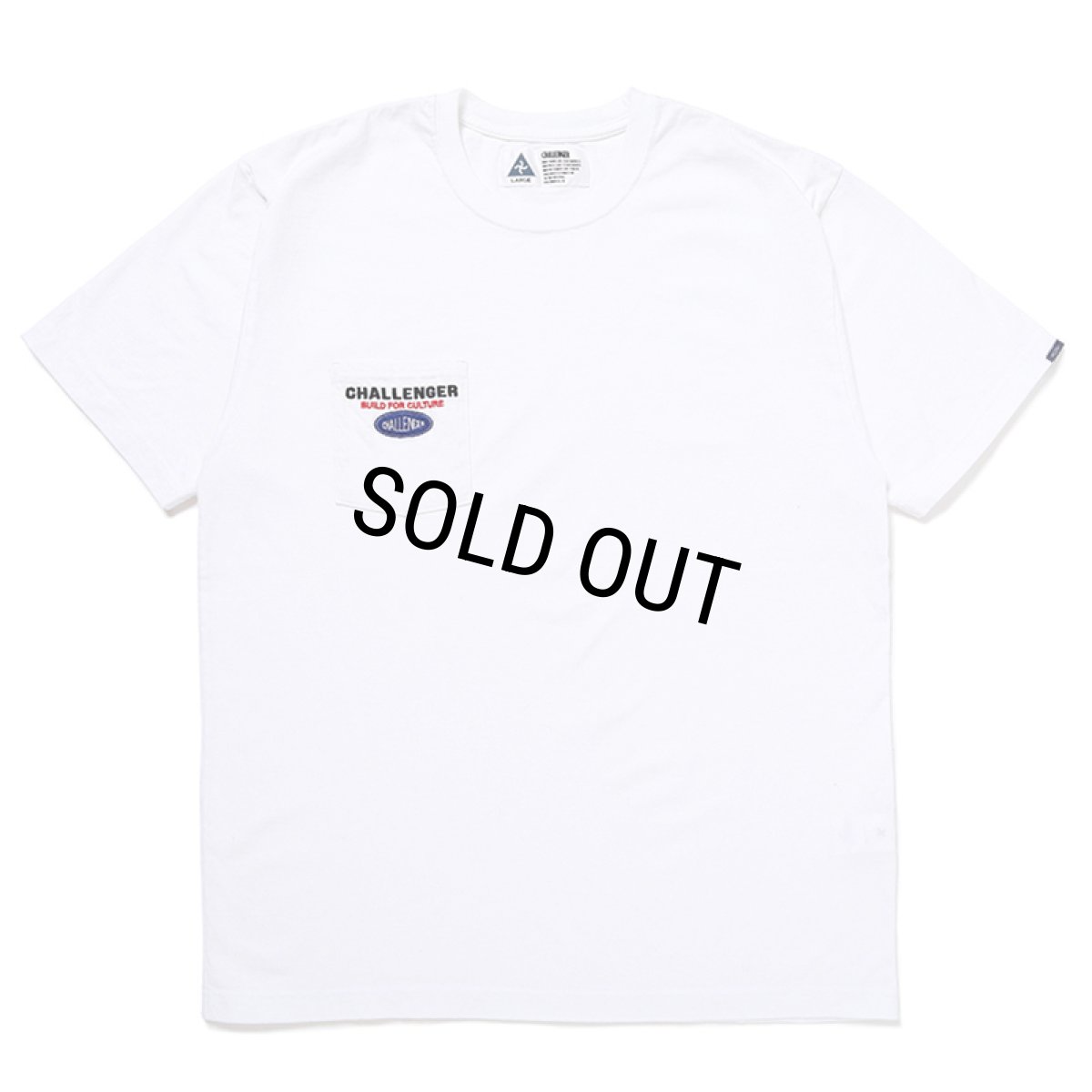 画像1: CHALLENGER/SAILOR LOGO POCKET TEE（WHITE）［刺繍ポケT-24秋冬］ (1)