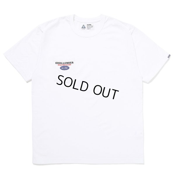 画像1: CHALLENGER/SAILOR LOGO POCKET TEE（WHITE）［刺繍ポケT-24秋冬］