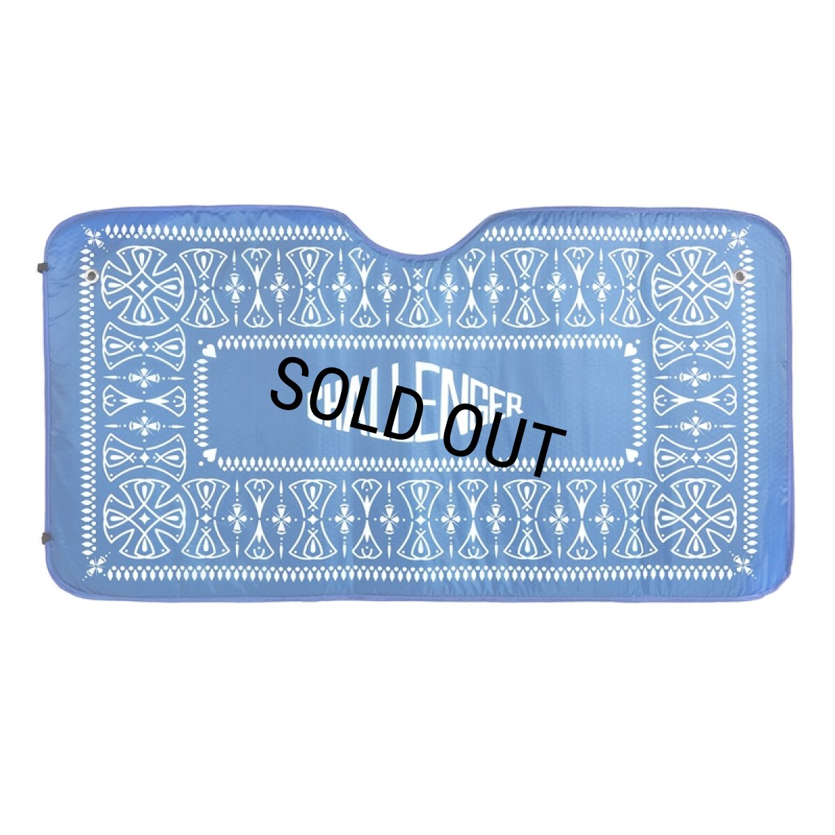 画像1: CHALLENGER/BANDANA SUNSHADE（NAVY）［バンダナサンシェイド-24秋冬］ (1)