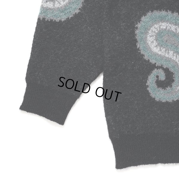 画像3: CHALLENGER/BIG PAISLEY CARDIGAN（BLACK）［ビッグペイズリーカーディガン-24秋冬］