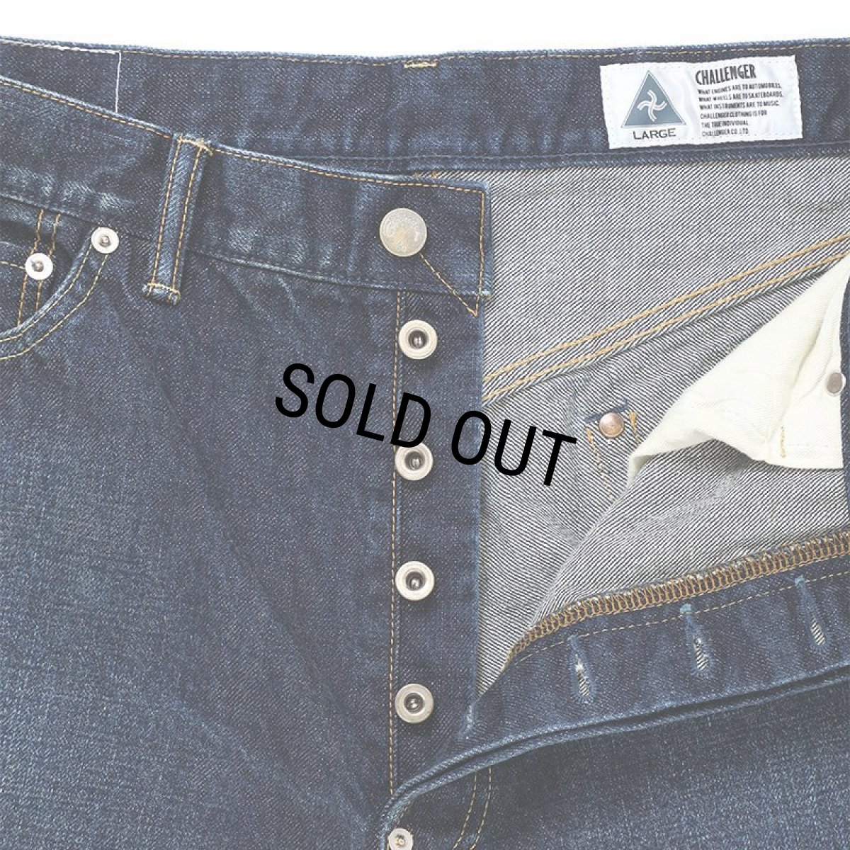 画像5: CHALLENGER/CLASSIC WASHED DENIM PANTS（WASHED INDIGO）［クラシックウォッシュドデニムパンツ-24秋冬］ (5)