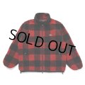 CHALLENGER/BUFFALO PLAID BOA JACKET（RED）［バッファローチェックボアJKT-24秋冬］
