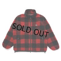 CHALLENGER/BUFFALO PLAID BOA JACKET（RED）［バッファローチェックボアJKT-24秋冬］