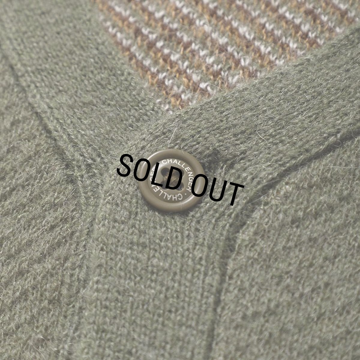 画像4: CHALLENGER/BIG PAISLEY CARDIGAN（OLIVE）［ビッグペイズリーカーディガン-24秋冬］ (4)