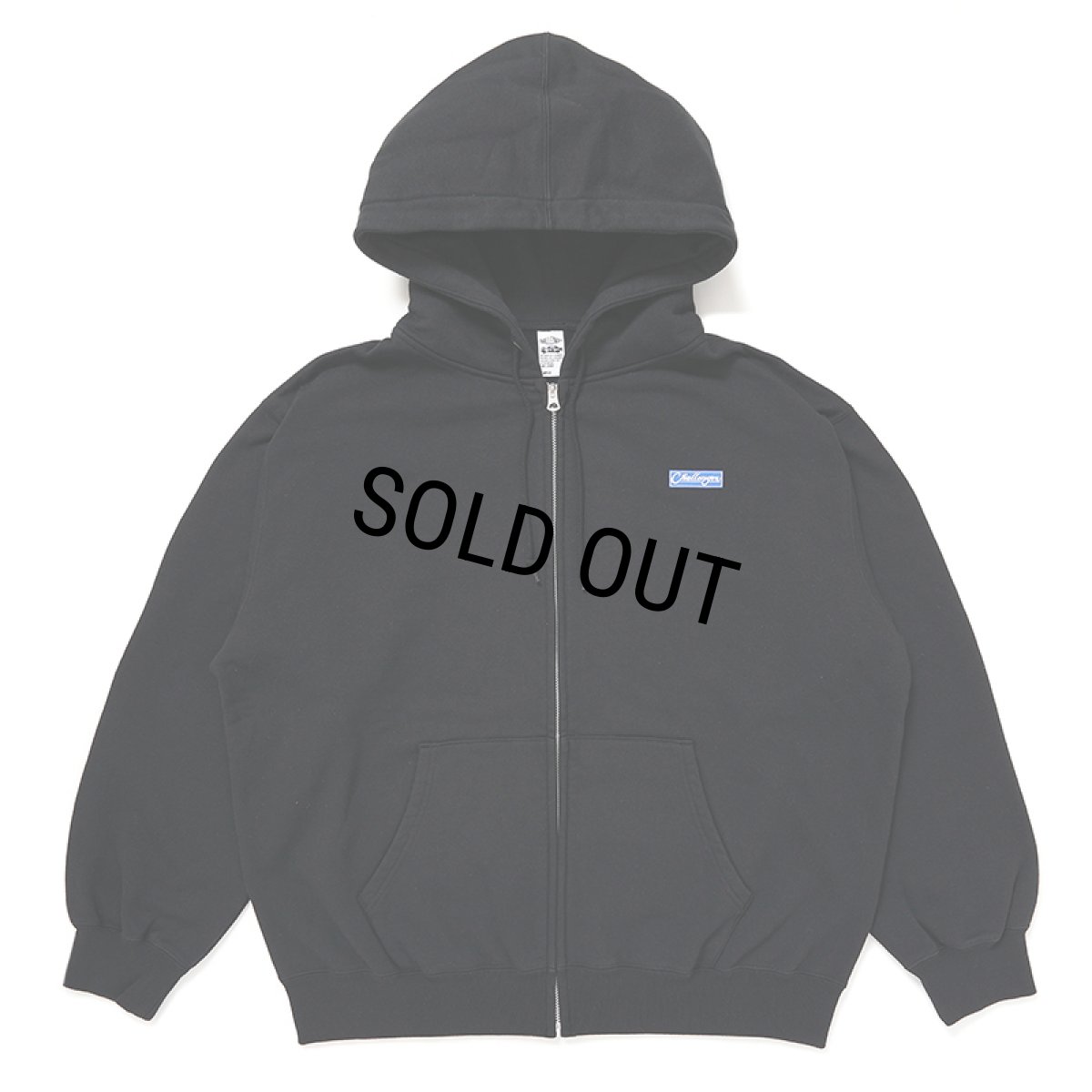 画像2: CHALLENGER/BAR LOGO ZIP HOODIE（BLACK）［ジップフーディー-24秋冬］ (2)