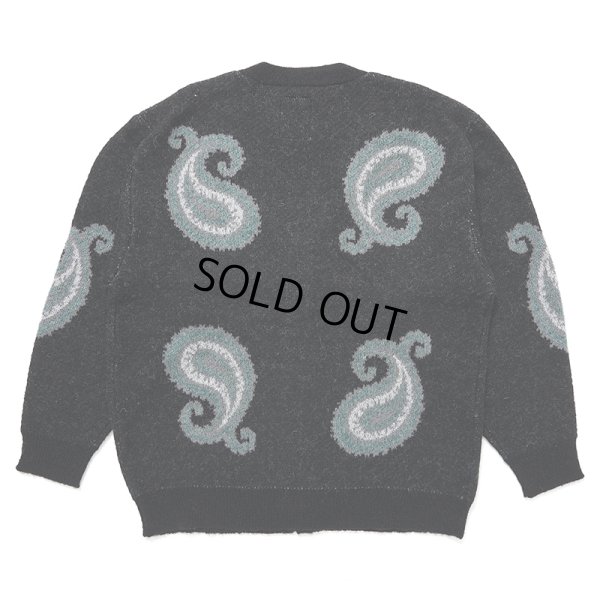 画像2: CHALLENGER/BIG PAISLEY C/N SWEATER（BLACK）［ビッグペイズリーセーター-24秋冬］