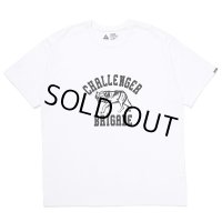 CHALLENGER/WOLF COLLEGE TEE（WHITE）［プリントT-24秋冬］