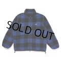 CHALLENGER/BUFFALO PLAID BOA JACKET（NAVY）［バッファローチェックボアJKT-24秋冬］