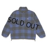 CHALLENGER/BUFFALO PLAID BOA JACKET（NAVY）［バッファローチェックボアJKT-24秋冬］