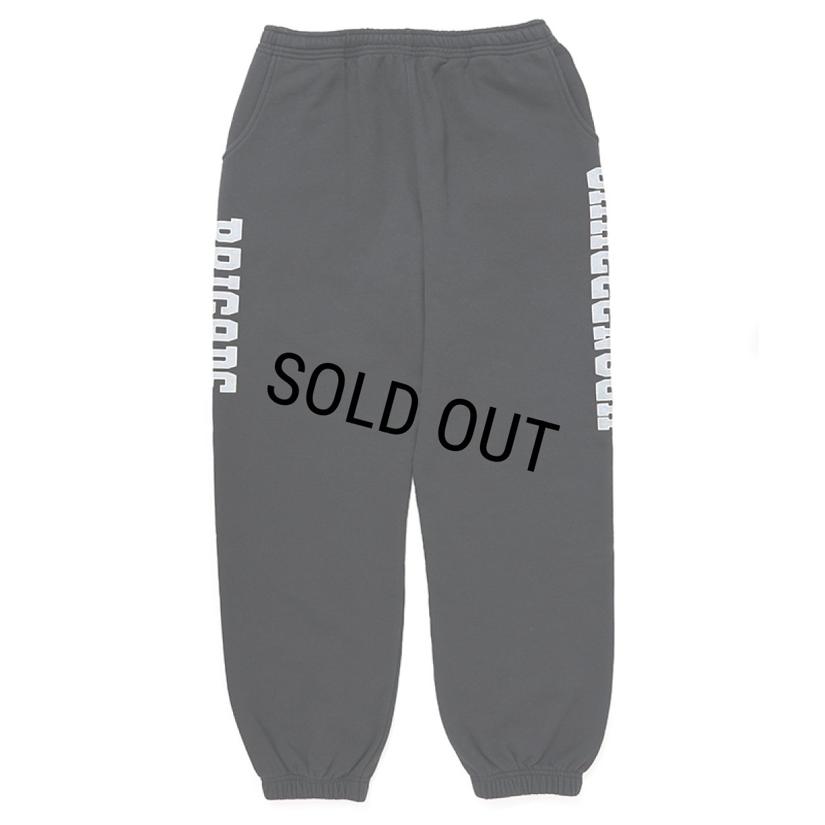 画像1: CHALLENGER/COLLEGE SWEAT PANTS（BLACK）［カレッジスウェットパンツ-24秋冬］ (1)