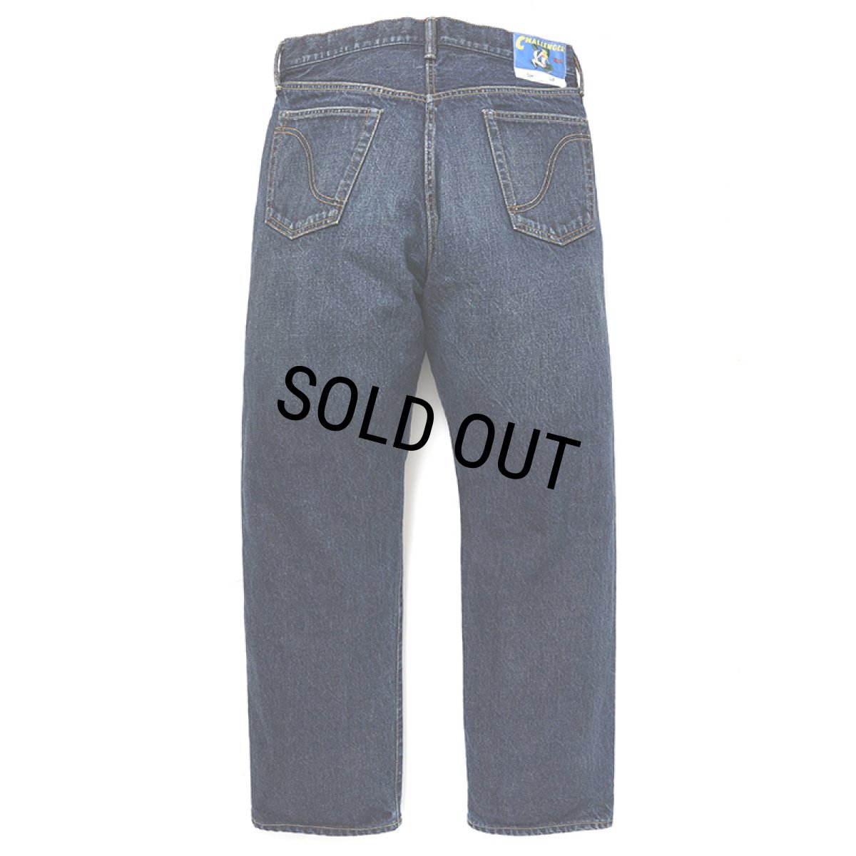 画像2: CHALLENGER/CLASSIC WASHED DENIM PANTS（WASHED INDIGO）［クラシックウォッシュドデニムパンツ-24秋冬］ (2)
