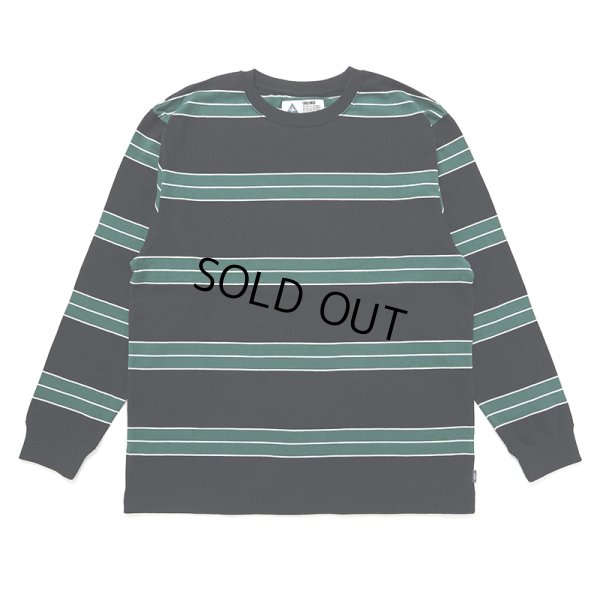 画像1: CHALLENGER/L/S CLASSIC BORDER TEE（BLACK/GREEN）［クラシックボーダー長袖T-24秋冬］