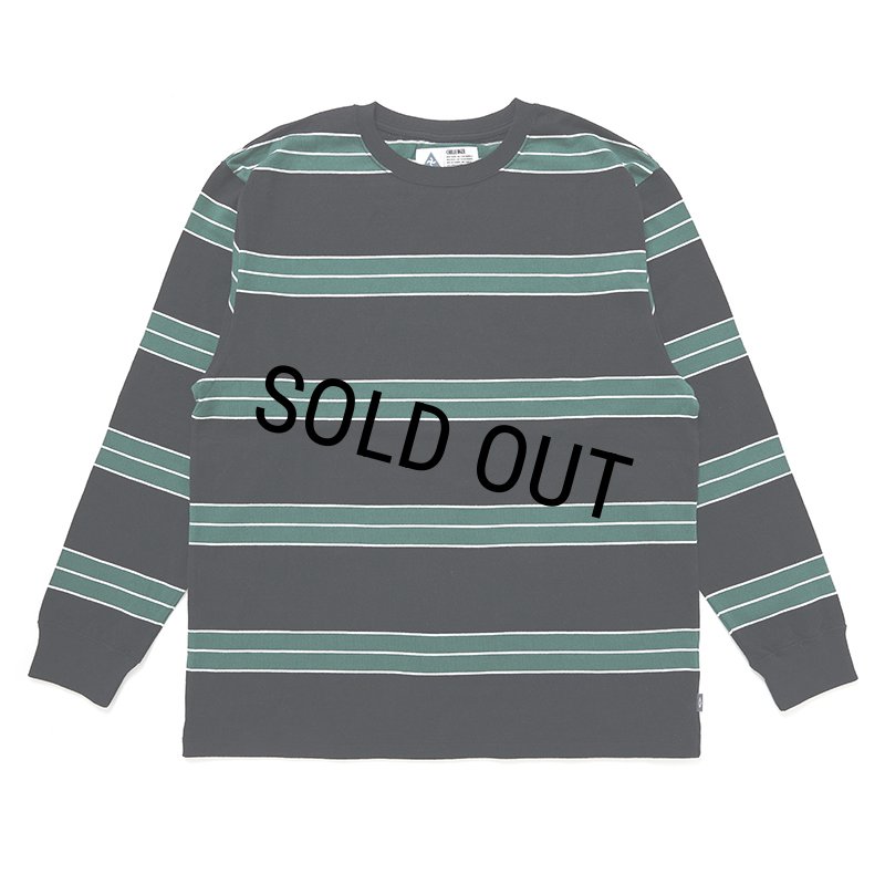 CHALLENGER/L/S CLASSIC BORDER TEE（BLACK/GREEN）［クラシック