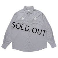CHALLENGER/OVAL EAGLE PRINTED SHIRT（CHARCOAL GRAY）［オーバルイーグルシャツ-24秋冬］
