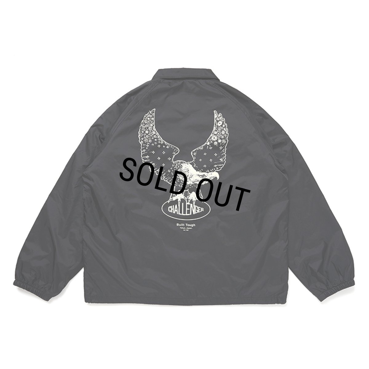 画像1: CHALLENGER/OVAL EAGLE COACH JACKET（BLACK）［オーバルイーグルコーチJKT-24秋冬］ (1)
