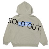 CHALLENGER/BAR LOGO ZIP HOODIE（KHAKI）［ジップフーディー-24秋冬］