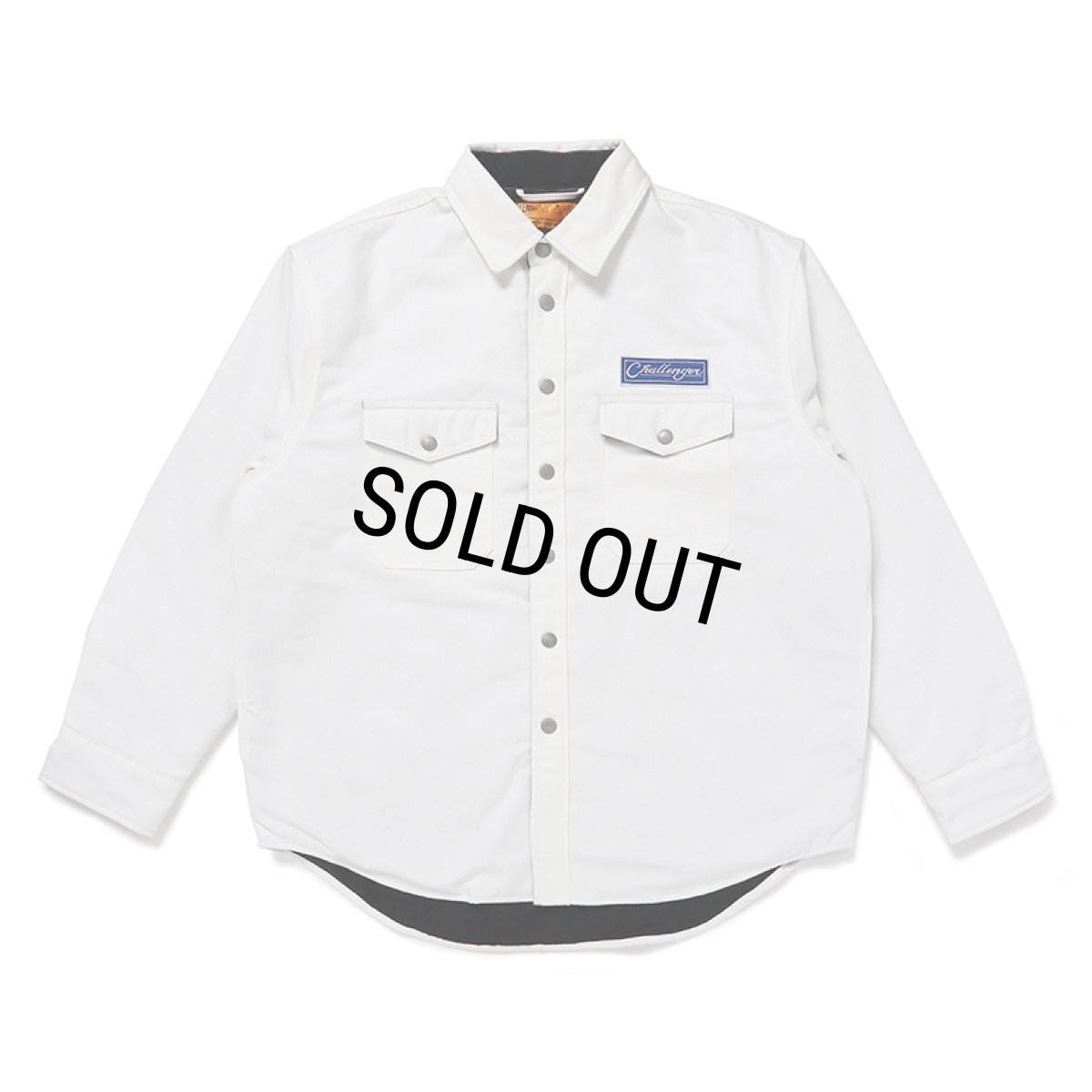 画像1: CHALLENGER/DENIM LINING SHIRT（NATURAL）［デニムライニングシャツ-24秋冬］ (1)