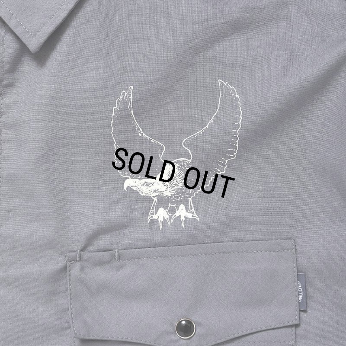 画像5: CHALLENGER/OVAL EAGLE PRINTED SHIRT（CHARCOAL GRAY）［オーバルイーグルシャツ-24秋冬］ (5)