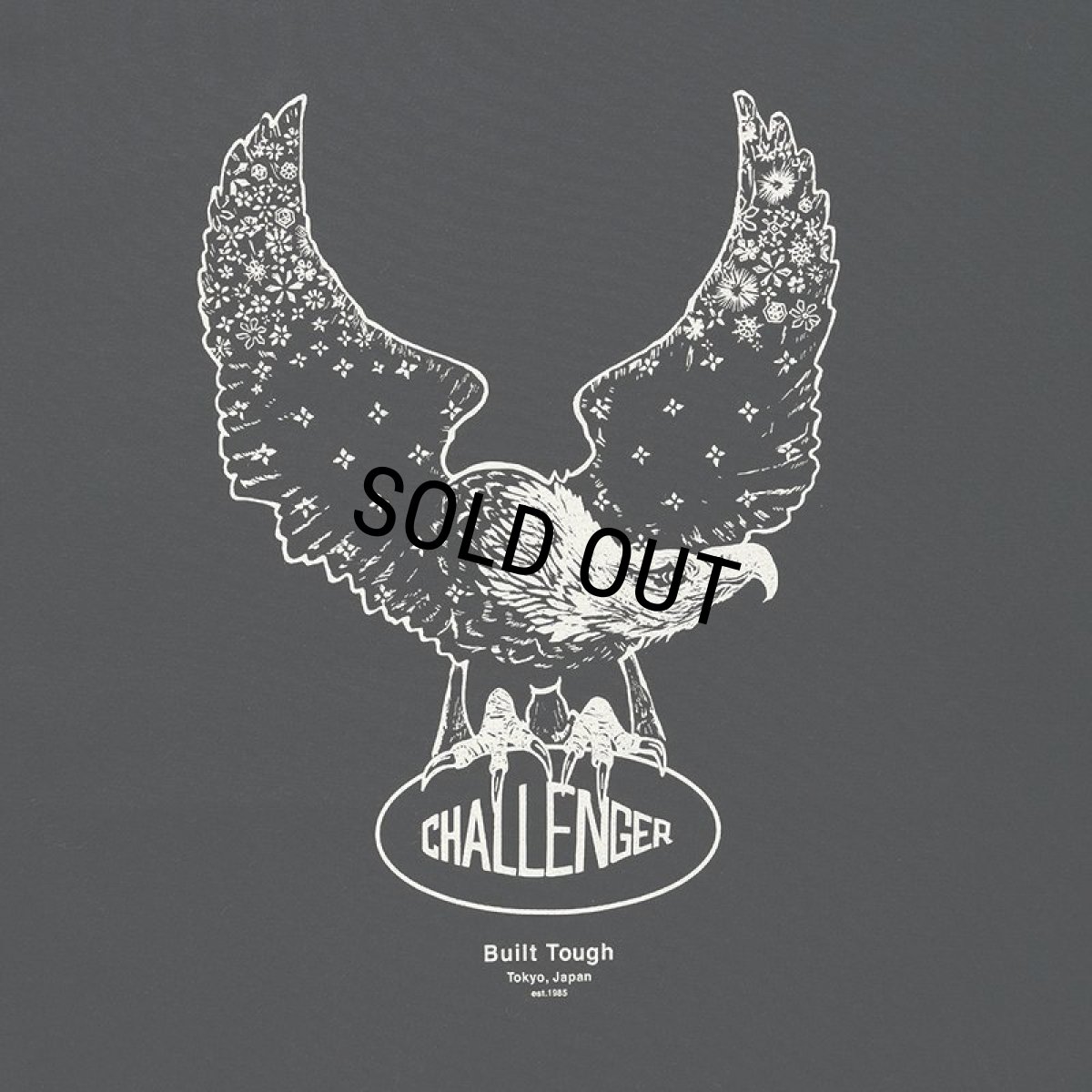 画像3: CHALLENGER/L/S OVAL EAGLE TEE（BLACK）［プリント長袖T-24秋冬］ (3)