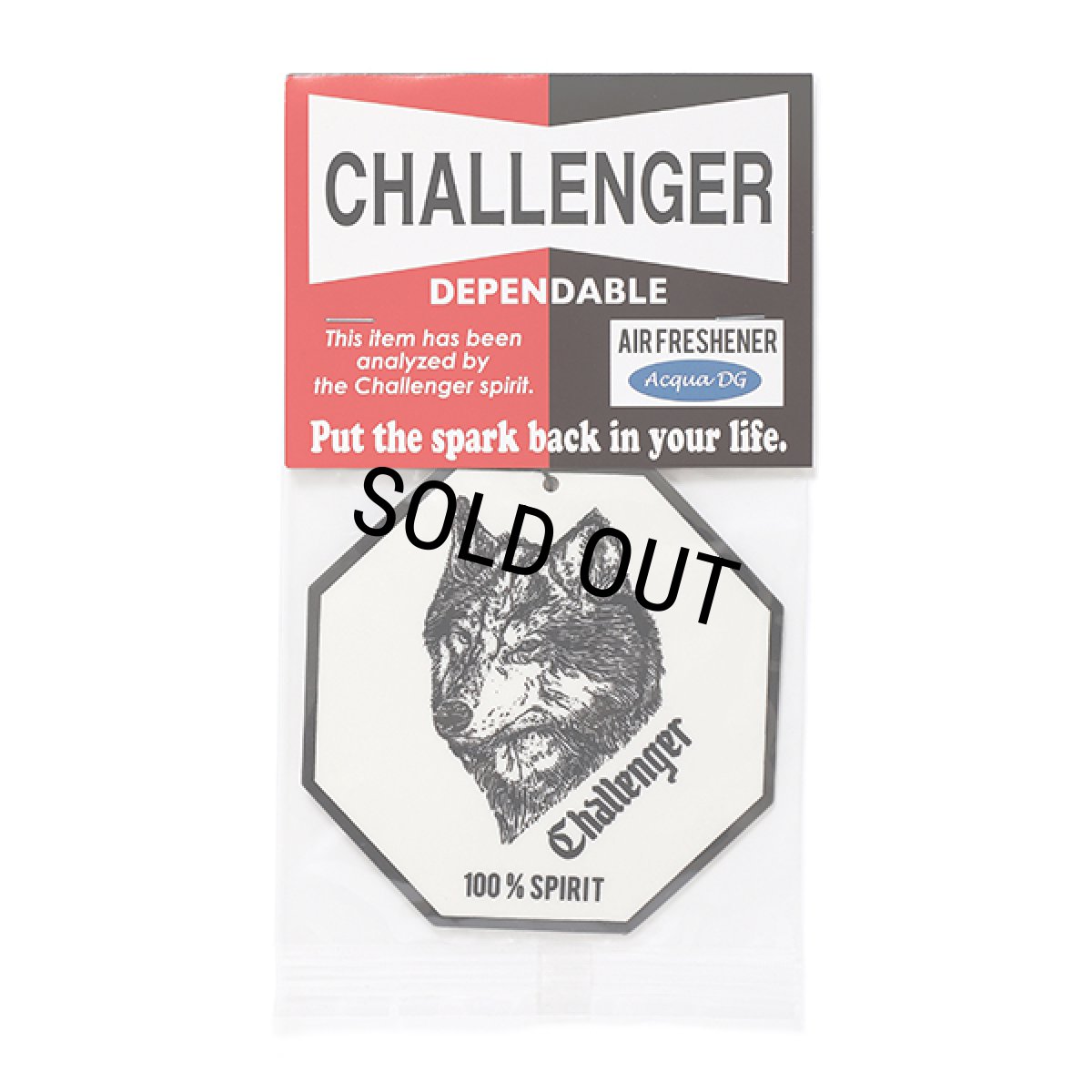 画像1: CHALLENGER/FRAGRANCE CAR TAG（ACQUA DC）［エアフレッシュナー-24秋冬］ (1)