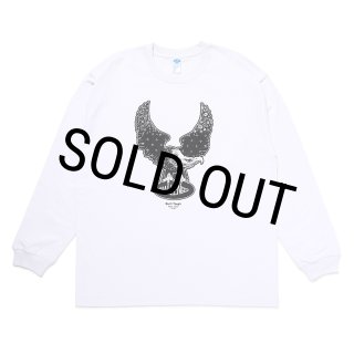 CHALLENGER/L/S OVAL EAGLE TEE（WHITE）［プリント長袖T-24秋冬］ - JONAS
