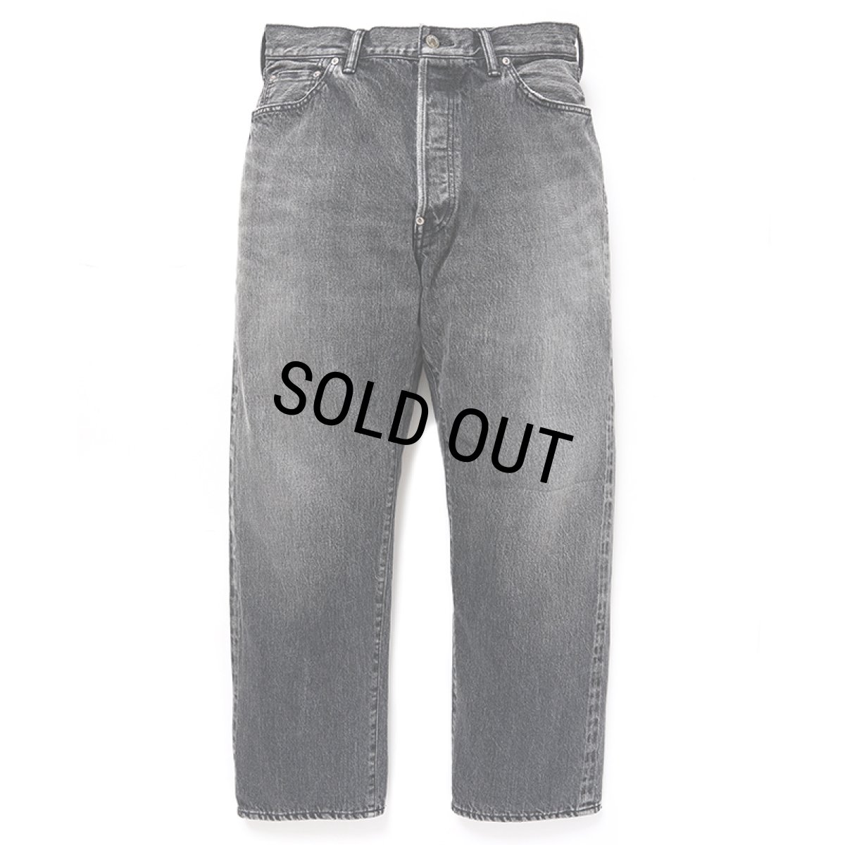 画像1: CHALLENGER/CLASSIC WASHED DENIM PANTS（WASHED BLACK）［クラシックウォッシュドデニムパンツ-24秋冬］ (1)
